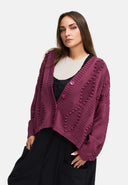 Stickad kofta – mysig, tidlös & med strukturdetaljer 'Cotona'