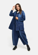 Casaco-blusa de denim premium 'Indiga'