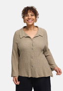 'Marella' bluse – bomuldsblanding, strukturstof