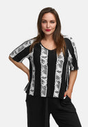 Boxy shirt van lichte viscose-stretch 'Sovana'