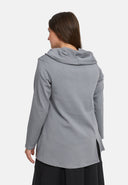 Camisa 'Juline' – Denim con elástico en línea A fluida