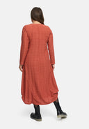 Klänning i A-linje med rynkning 'Ferina'