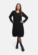 Elegante abito, linea ad A, con motivo strutturato 'Noira'