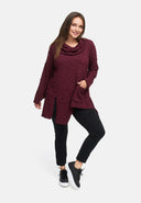 Túnica linha-A com gola-cowl 'Floréa'