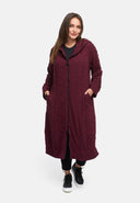 Casaco de transição em viscose stretch texturizada 'Floréa'