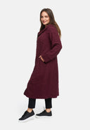 Casaco de transição em viscose stretch texturizada 'Floréa'