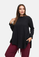 Χαλαρή τουνίκ από μείγμα κάνναβης-βαμβακιού 'Elure'