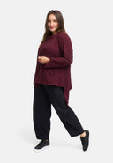 Veste asymétrique avec fermeture éclair 'Floréa'