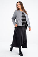 'Juline' Casaco-blusa – Denim com stretch, feminino & moderno