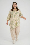 'Livia' Blouse-Tunic – light, figure-flattering & artistically patterned