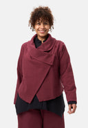 'Collina' jakke – Elegant kort jakke med slå-om-look & struktur