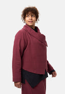'Collina' jakke – Elegant kort jakke med slå-om-look & struktur