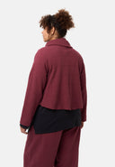 'Collina' jakke – Elegant kort jakke med slå-om-look & struktur