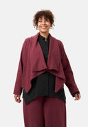 'Collina' jakke – Elegant kort jakke med slå-om-look & struktur