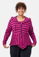 'Sienna' Jacke - Viskose-Stretch, Streifenmix