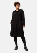 'Ombra' Kleid – Weiter Kragen und fließender Silhouette