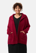 'Vella' Strickcardigan - Baumwollmix mit Wolle, lockerer Schnitt