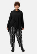 'Vera' Tunika - Ton-in-Ton-Struktur & asymmetrischer Schnitt