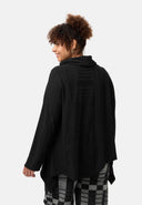 'Vera' Tunika - Ton-in-Ton-Struktur & asymmetrischer Schnitt