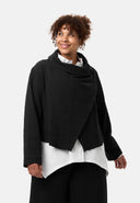 'Collina' jakke – Elegant kort jakke med slå-om-look & struktur