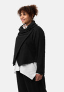 'Collina' jakke – Elegant kort jakke med slå-om-look & struktur