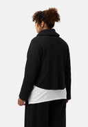 'Collina' jakke – Elegant kort jakke med slå-om-look & struktur
