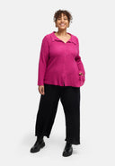 'Marella' bluse – bomuldsblanding, strukturstof