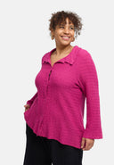'Marella' bluse – bomuldsblanding, strukturstof