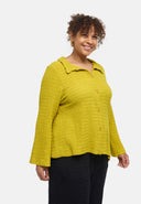 'Marella' bluse – bomuldsblanding, strukturstof