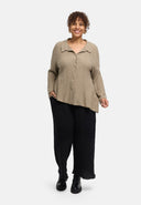 'Marella' bluse – bomuldsblanding, strukturstof