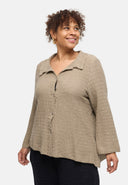 'Marella' bluse – bomuldsblanding, strukturstof