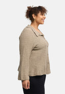 'Marella' bluse – bomuldsblanding, strukturstof