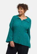 'Marella' bluse – bomuldsblanding, strukturstof