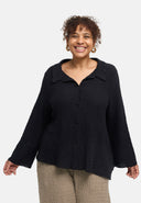 'Marella' bluse – bomuldsblanding, strukturstof