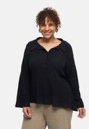 'Marella' bluse – bomuldsblanding, strukturstof