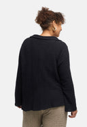 'Marella' bluse – bomuldsblanding, strukturstof