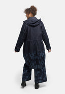 'Nila' frakke – Dark Denim, hætte