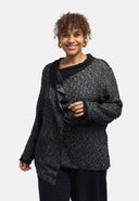 'Perlina' tunic – mixed materials, draped