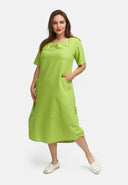 Vestido de linho em linha A 'Venti'