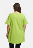 Camiseta longa de linho em silhueta balão 'Venti'