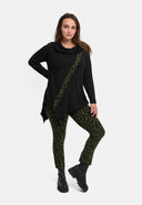 'Seriva' Túnica – Linha-A com Gola Cachecol & Painel Diagonal