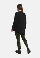 'Seriva' Túnica – Linha-A com Gola Cachecol & Painel Diagonal