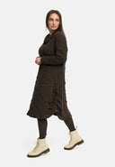 'Brunel' gúna – Muineál Cowl, ruathar taobhach & fad meánach