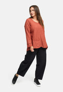Camisola comprida em linha A 'Ferina'