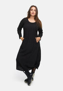 Dress in A-line with Gathering 'Ferina'
