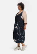 'Velisse' Latzkleid – Baumwollstretch, Midi