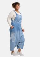 Salopette 'Sky' – Denim de qualité supérieure, dégradé & détails patchés