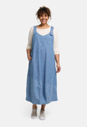 Sukienka na ramiączkach 'Mara' z dekoltem w serek, długość midi i codzienna elegancja