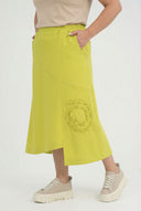 Gonna 'Livia' – Linea ad A, asimmetrica e elasticizzata